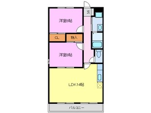 シャンテタチバナの物件間取画像